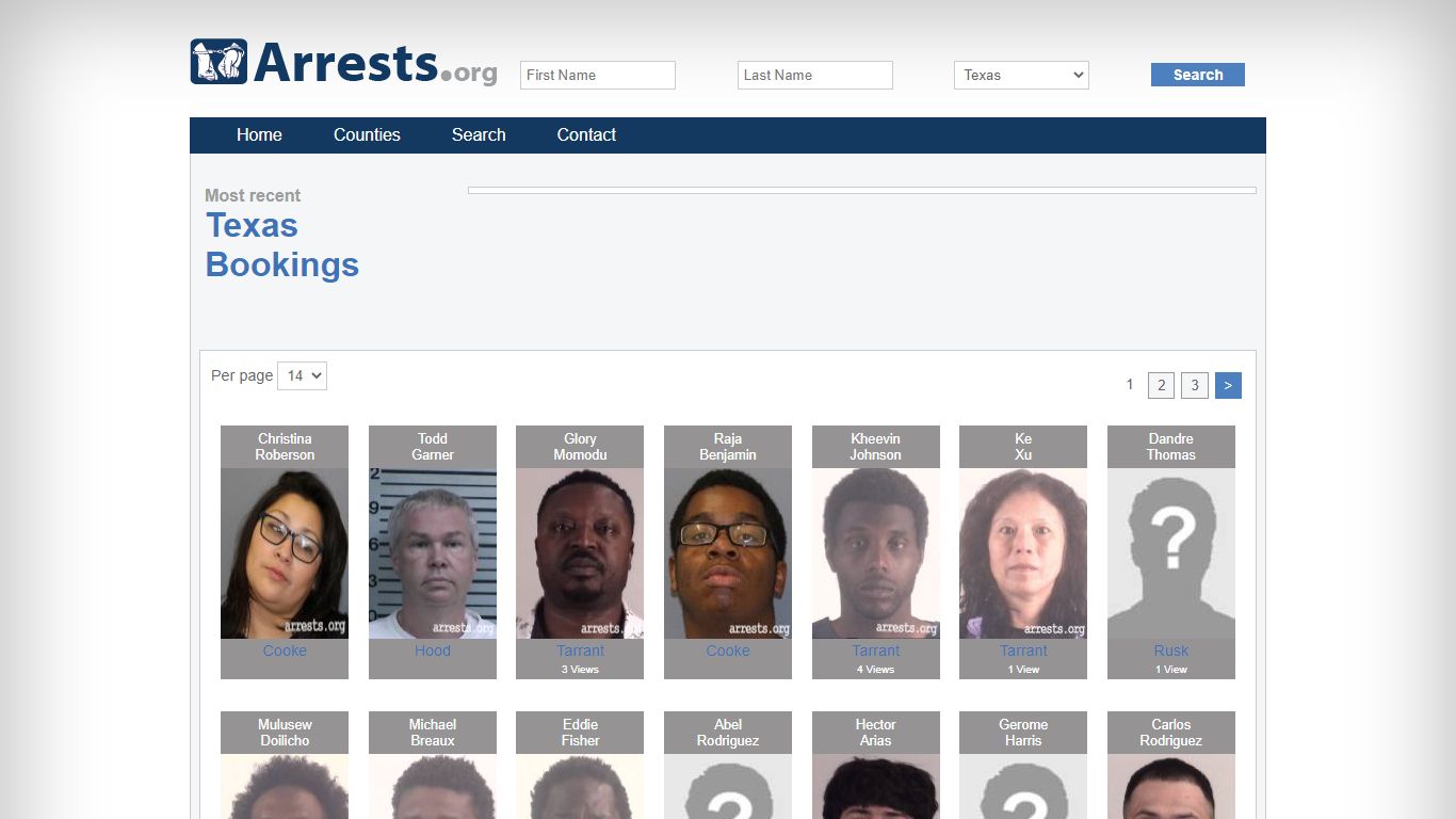 Texas Arrests and Inmate Search